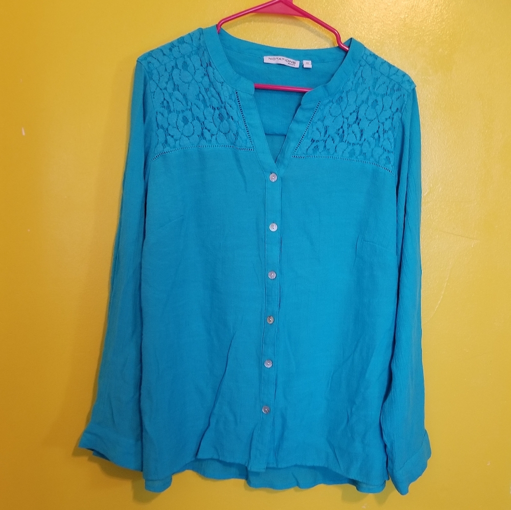 Notations Top Plus Size 2X